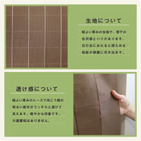 加栄レース アコーディオンカーテン ドット柄 フリーカット 100×250cm ブラウン 469374 1個（直送品）