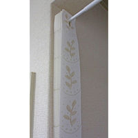 加栄レース アコーディオンカーテン 小花柄 フリーカット 95×190cm アイボリー 469383 1個（直送品）