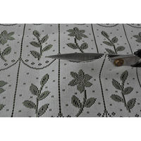 加栄レース アコーディオンカーテン 小花柄 フリーカット 95×190cm グリーン 469384 1個（直送品）