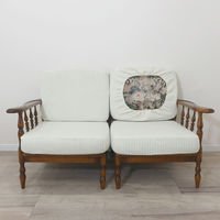 加栄レース ソファカバー 3人掛け用 セパレートタイプ 撥水加工 2枚組 アイボリー 469446 1個（直送品）