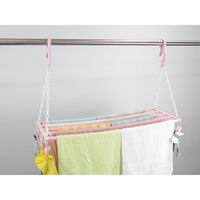 サワフジ バスタオルハンガー5枚掛け ピンチ10個付 490192 1個（直送品）