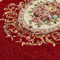 萩原敷物 玄関マット 60×90 ダミニ 室内 レッド 492663 1個（直送品）