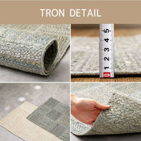 萩原敷物 玄関マット 室内 ジュートマット トロン 60×90 グレー 493623 1個（直送品）