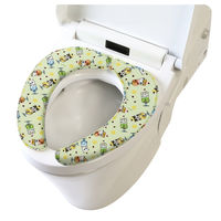 ヨコズナクリエーション 便座クッション さらふわ モフサンド クリームソーダにゃん 494781 1個（直送品）