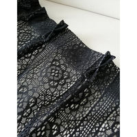 加栄レース レースカーテン ブラックレース 100×176~228cm 2枚組 幅100×丈176cm2枚組 440489 1個（直送品）