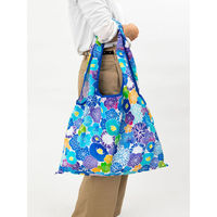 美研繊維 エコバッグ 撥水エコバッグ 2Way ブルーB 458814 1個（直送品）