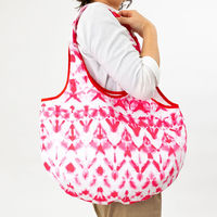 美研繊維 エコバッグ 撥水エコバッグ 綿100% 丸型 ピンク 458818 1個（直送品）