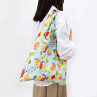 美研繊維 エコバッグ あずまトート 花柄 椿水色 461500 1個（直送品）