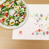 美研繊維 タオル ガーゼ 手ぬぐい 35×90cm 綿100% 野花 464956 1個（直送品）