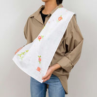 美研繊維 タオル ガーゼ 手ぬぐい 35×90cm 綿100% 椿 464958 1個（直送品）