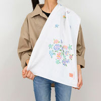 美研繊維 タオル ガーゼ 手ぬぐい 35×90cm 綿100% アジサイ 464961 1個（直送品）