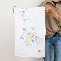 美研繊維 タオル ガーゼ 手ぬぐい 35×90cm 綿100% ユリ 464967 1個（直送品）