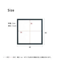 永井興産 ウォールミラー スクエア 40×40cm ONEミラー 472600 1個（直送品）