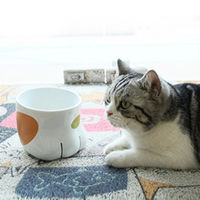 Petner フードボウル 肉球フードボウル 犬 猫 高さがある 479536 1個（直送品）