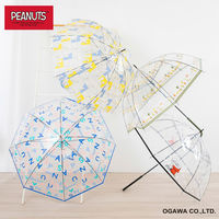小川 長傘 雨傘 ピーナッツ クリアアンブレラ スヌーピー 59cm A 489456 1個（直送品）