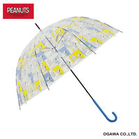 小川 長傘 雨傘 ピーナッツ クリアアンブレラ スヌーピー 59cm B 489457 1個（直送品）