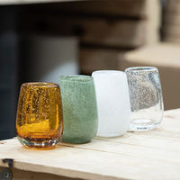 ホワイエ 花瓶 DGティアドロップベース ガラス 直径7×高さ10cm クリア 413808 1個（直送品）