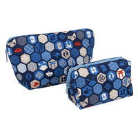 美研繊維 ポーチ オーガニックコットン 100% Sサイズ 和柄 六角 461401 1個（直送品）