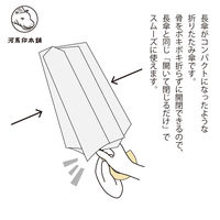 小川 日傘 河馬印本舗 2段 折りたたみ傘 晴雨兼用 手開き式 50cm 桜 486400 1個（直送品）