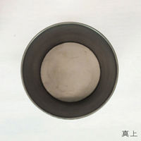 ホワイエ プランター MC円錐ポット 直径17×高さ17cm アイアン ブラック 404071 1個（直送品）