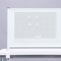 【軒先渡し】林製作所 モニター取り付け スチールデスクトップパネル 幅1200×奥行49×高さ513mm ブラック 1台（直送品）