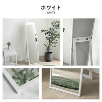 武田コーポレーション スタンドミラー40 ストーン調WH STD-40SWH 1箱(1個入)（直送品）