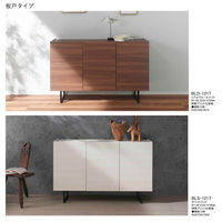 フナモコ SIDE BOARD サイドボード 幅1198×奥行335×高さ750mm リアルウォールナット 1台（直送品）