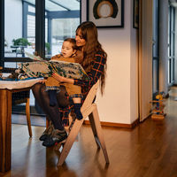 moji YIPPY TRUNK イッピー トランク ベビーチェア カカオ 1台（直送品）