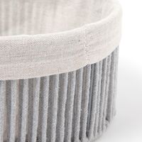 ロープ収納ボックス ラウンド(M) グレー LAKOLE/ラコレ