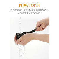 ホコリ取り 除電ブラシ 静電気除去 帯電防止繊維 マグネット収納 ハンディ ブラック KBR-AM021AS エレコム 1個（直送品）