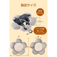 ペットヒーター クッション 犬 猫 撥水 洗濯可 噛み対策メッシュケーブル グレー PET-HC02GY エレコム 1個（直送品）