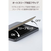 iPad mini ケース 8.3インチ(A17 Pro) マグネット式フラップ TB-A25SWVJM3GY エレコム 1個（直送品）