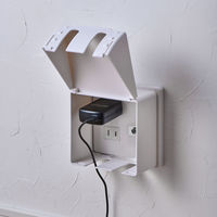 朝日電器 安全コンセントカバー 2連用 ホワイト AN-C02B(W) 1個（直送品）