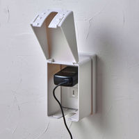 朝日電器 安全コンセントカバー 1連用 ホワイト AN-C01B(W) 1個（直送品）