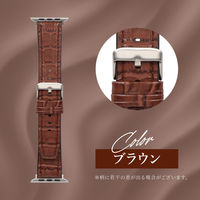 オウルテック Apple Watch 38-42mmクロコダイルレザーバンド ヴォルガール OWL-AWBSVRG02-LB 1個（直送品）