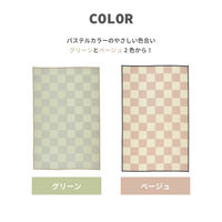 萩原 丸洗いできる抗菌機能付きい草風カーペット 倉間 本間4.5畳 ベージュ 81955345 1枚（直送品）