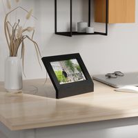 アントレックス Umbra ポディウム フォトディスプレイ 幅180×奥行90×高さ130mm ブラック 21016769040 1個（直送品）