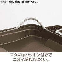 リス キャスターペール 90L ゴミ箱 レッド 1台 ハンドル フタ付き 業務用 集積カート 日本製 幅468×奥行575×高さ824mm（わけあり品）