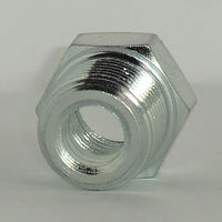 マルエム産業 高圧 鋼製 ネジ継手 ブッシング(R×Rc)3価クロメート処理品 3/8×1/8 SB3/8×1/8-10 1包(10個入)（直送品）