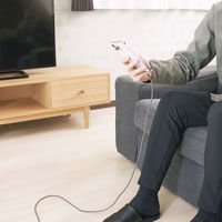 ライトニングケーブル 2m なめらか高耐久 PD対応 USB（C）-Lightning グレー MPA-CLSS20GY エレコム