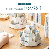 ベストアンサー life-166-wh ペンホルダー 大型 ホワイト 1セット（直送品）