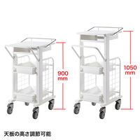 サンワサプライ カンチ式昇降カルテカート RAC-HP105W 1個（直送品）
