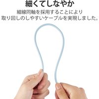 タイプCケーブル (USB-C to C) PD対応 100W USB4 80cm USB4-APCC5P08BU エレコム 1本（直送品）