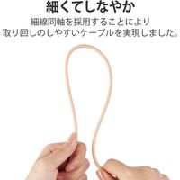 タイプCケーブル (USB-C to C) PD対応 100W USB4 80cm USB4-APCC5P08DR エレコム 1本（直送品）