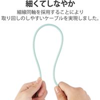 タイプCケーブル (USB-C to C) PD対応 100W USB4 80cm USB4-APCC5P08GN エレコム 1本（直送品）