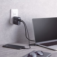 USB充電器 コンセント PD 60W USB-C×2 パソコン充電 ブラック MPA-ACCP24BK エレコム 1個