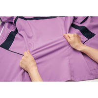 フォーク レディスジップスクラブ ダークネイビー×ラベンダー LL 7078SC-17-LL 1枚（直送品）