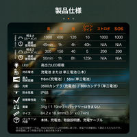 NICRON N1pro ポケットライト カラビナ付 1000LM N1 pro 1個（直送品）