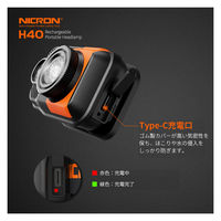 NICRON H40 ミニアルミヘッドランプ 700LM 1個（直送品）