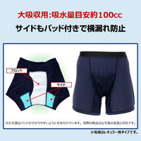 ファミリー・ライフ NEWさわやか安心ボクサーパンツ 大吸収用タイプ 2色組 同サイズ 3L a3611905 1セット(2色入)（直送品）